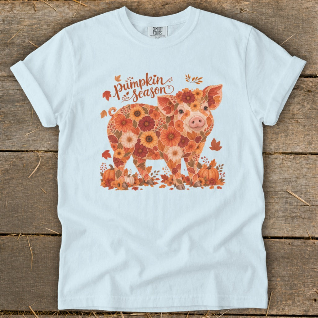 Fall Floral Pig Signature Tee