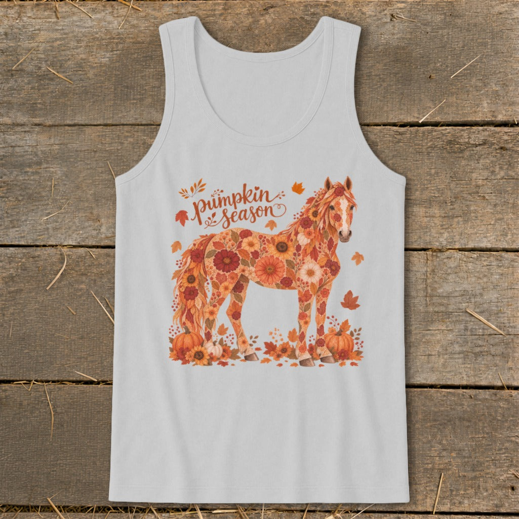 Fall Floral Horse Tank Top