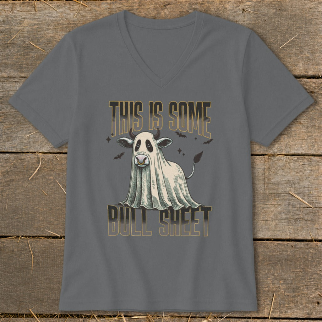 Cow ghost with bats and text "THIS IS SOME BULL SHEET".