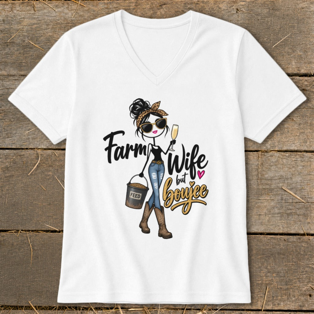 Boujee Farm Wife V-neck