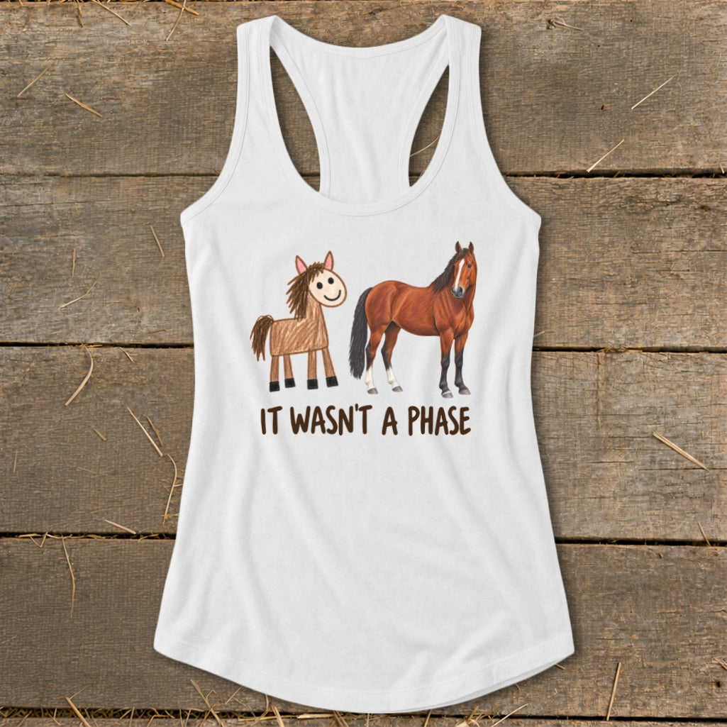 It Wasn't a Phase Drawing Racerback Tank