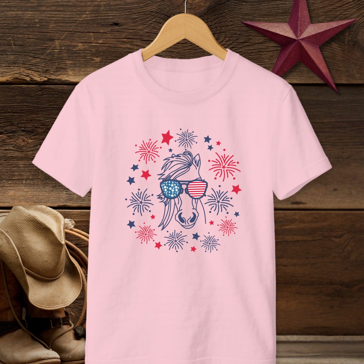 4th of July Horse T-Shirt (Youth)
