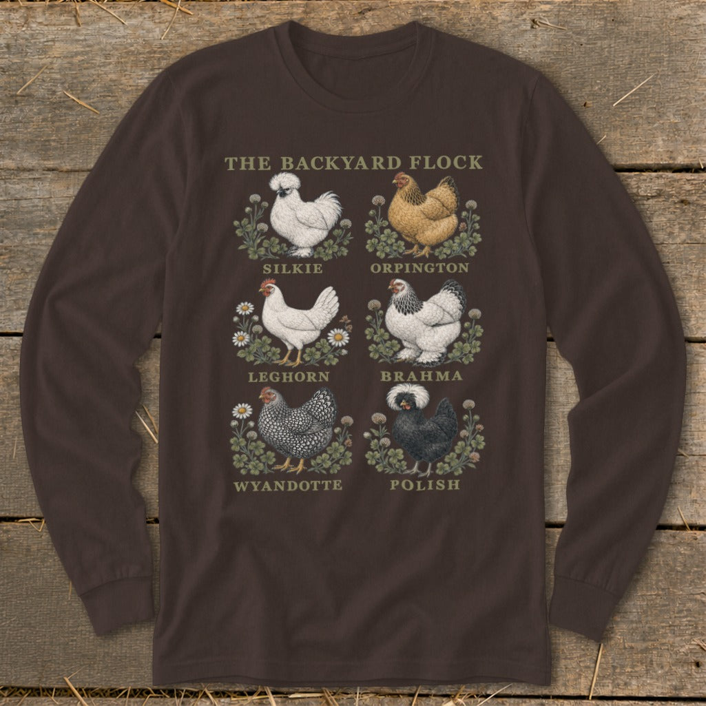 The Backyard Flock: Silkie, Orpington, Leghorn, Brahma, Wyandotte, Polish chickens.