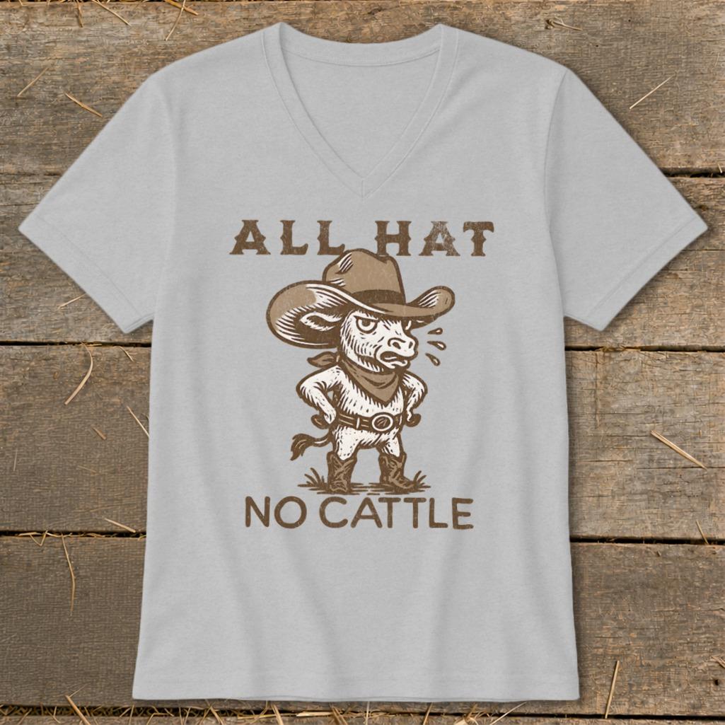 All Hat No Cattle V-neck