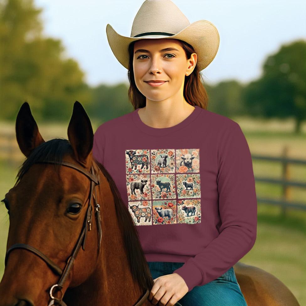 All the Pretty Cows Long Sleeve Tee