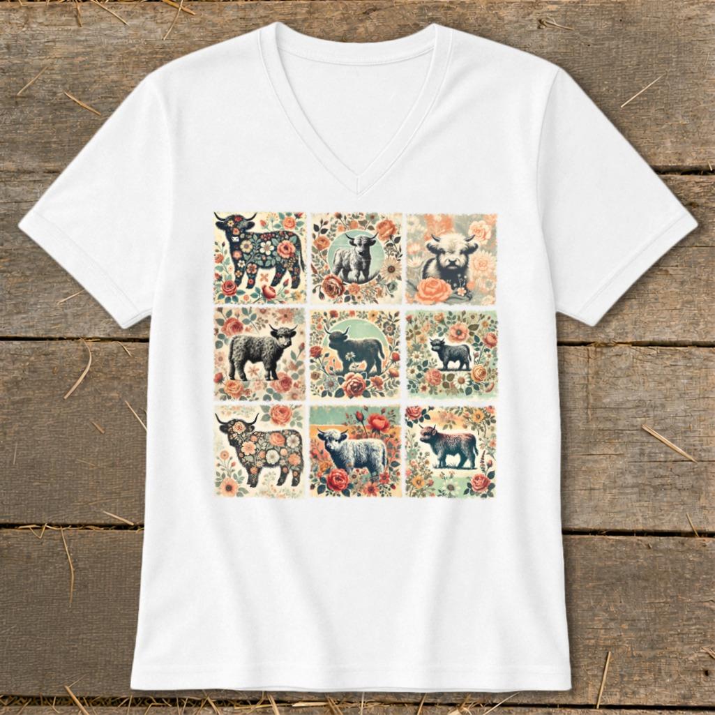 All the Pretty Cows V-neck