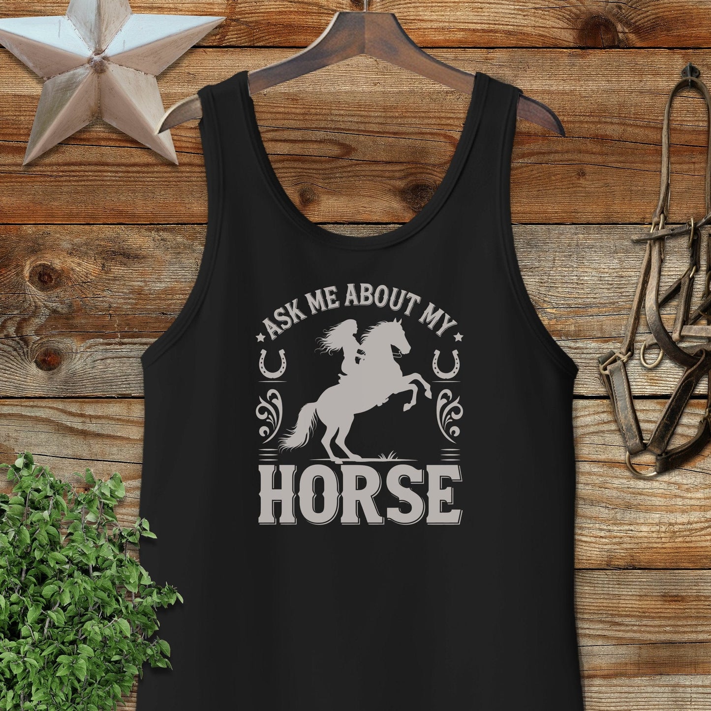 Ask Me About My Horse Tank Top