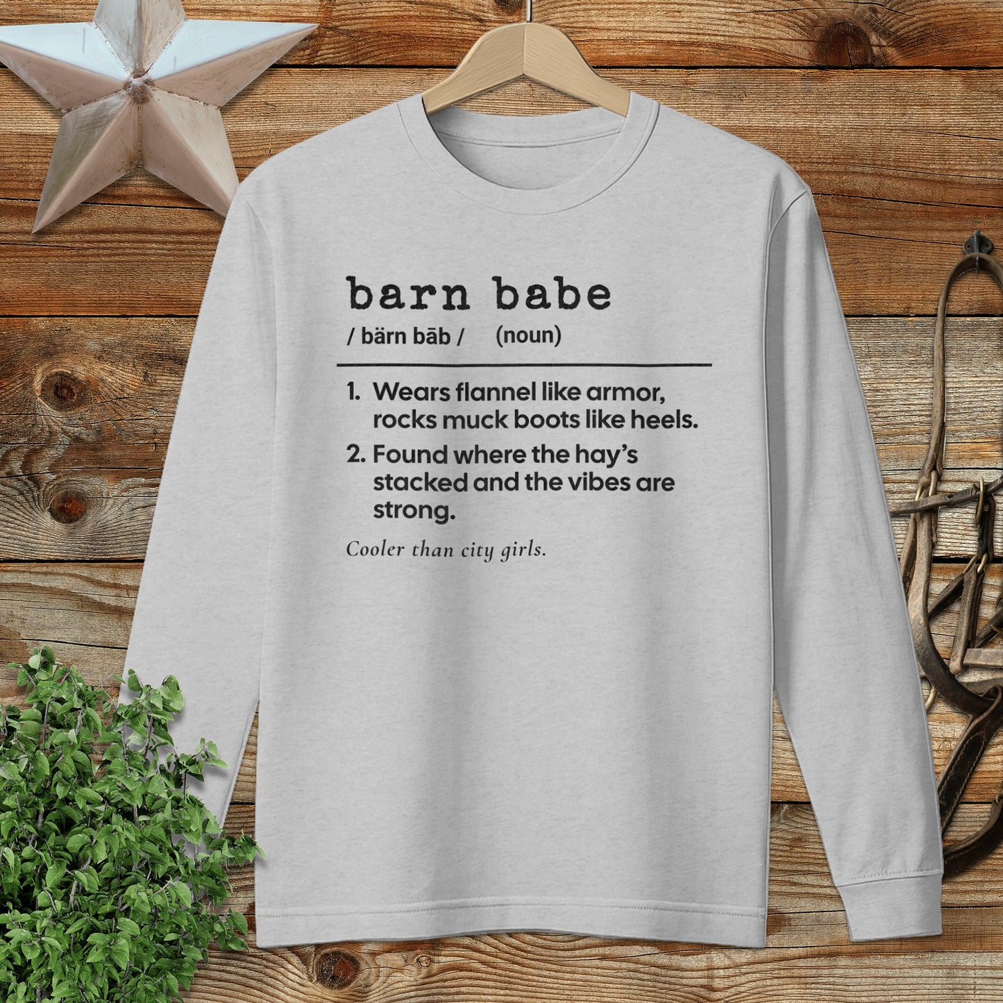 Barn Babe Definition Long Sleeve Tee