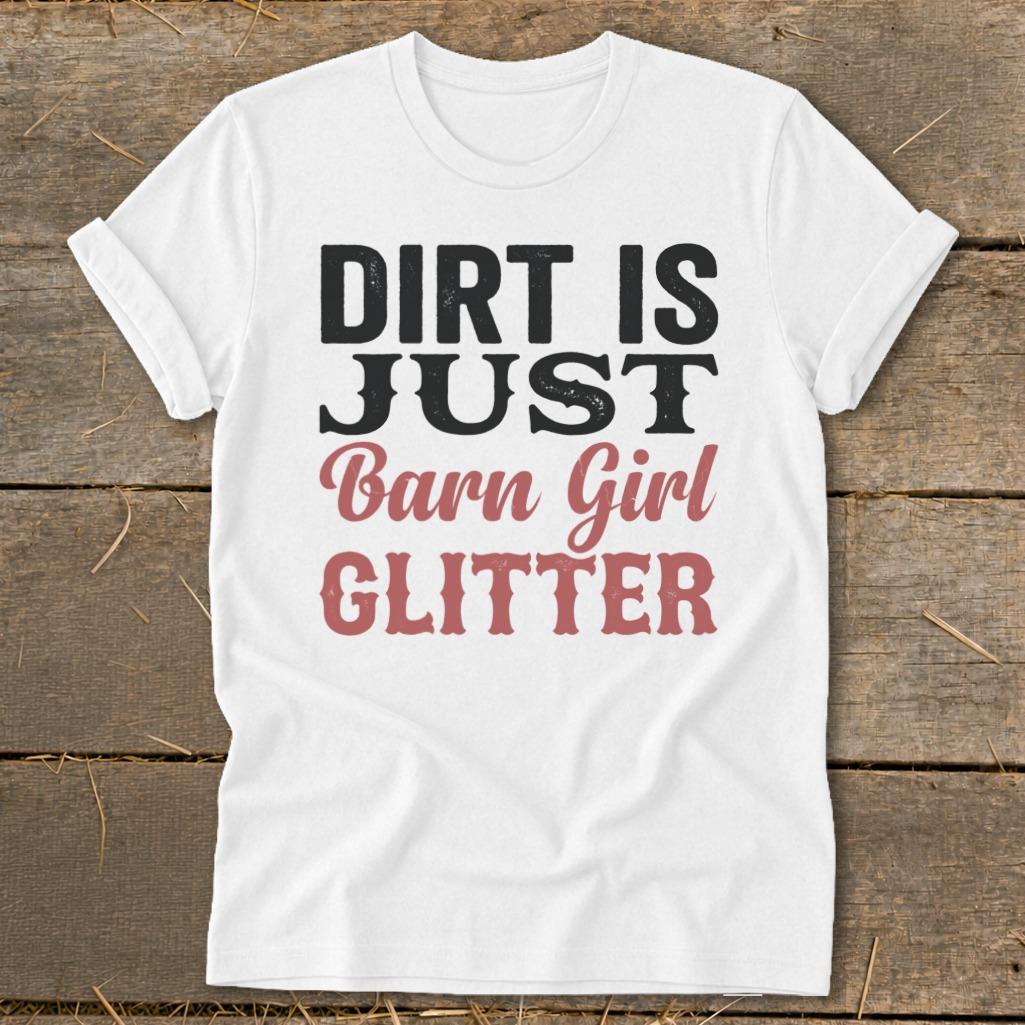 Barn Girl Glitter Softstyle Tee