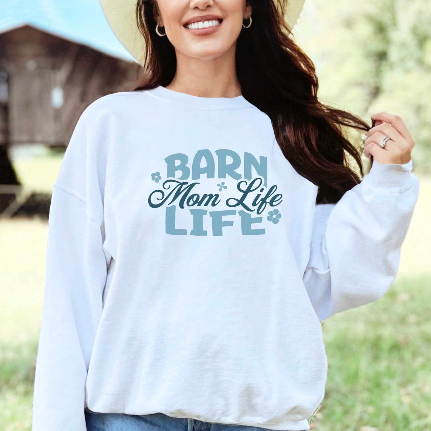 Barn Mom Life Long Sleeve Tee