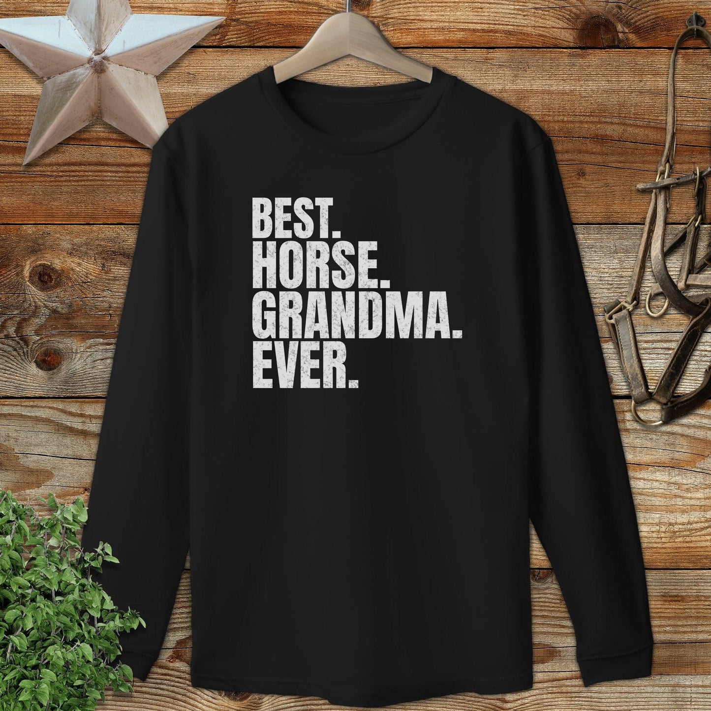 Best Horse Grandma Ever Long Sleeve Tee