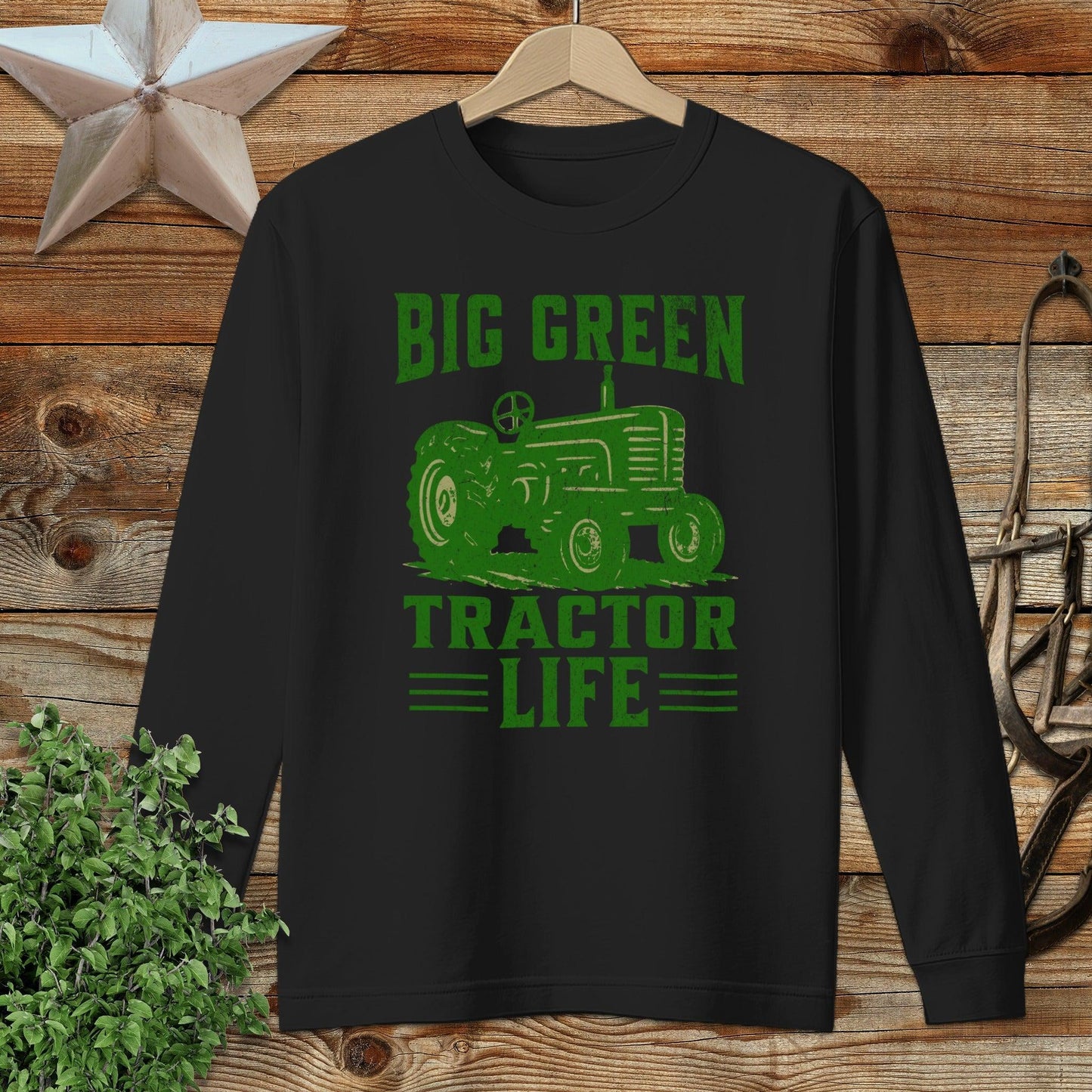 Big Green Tractor Long Sleeve Tee