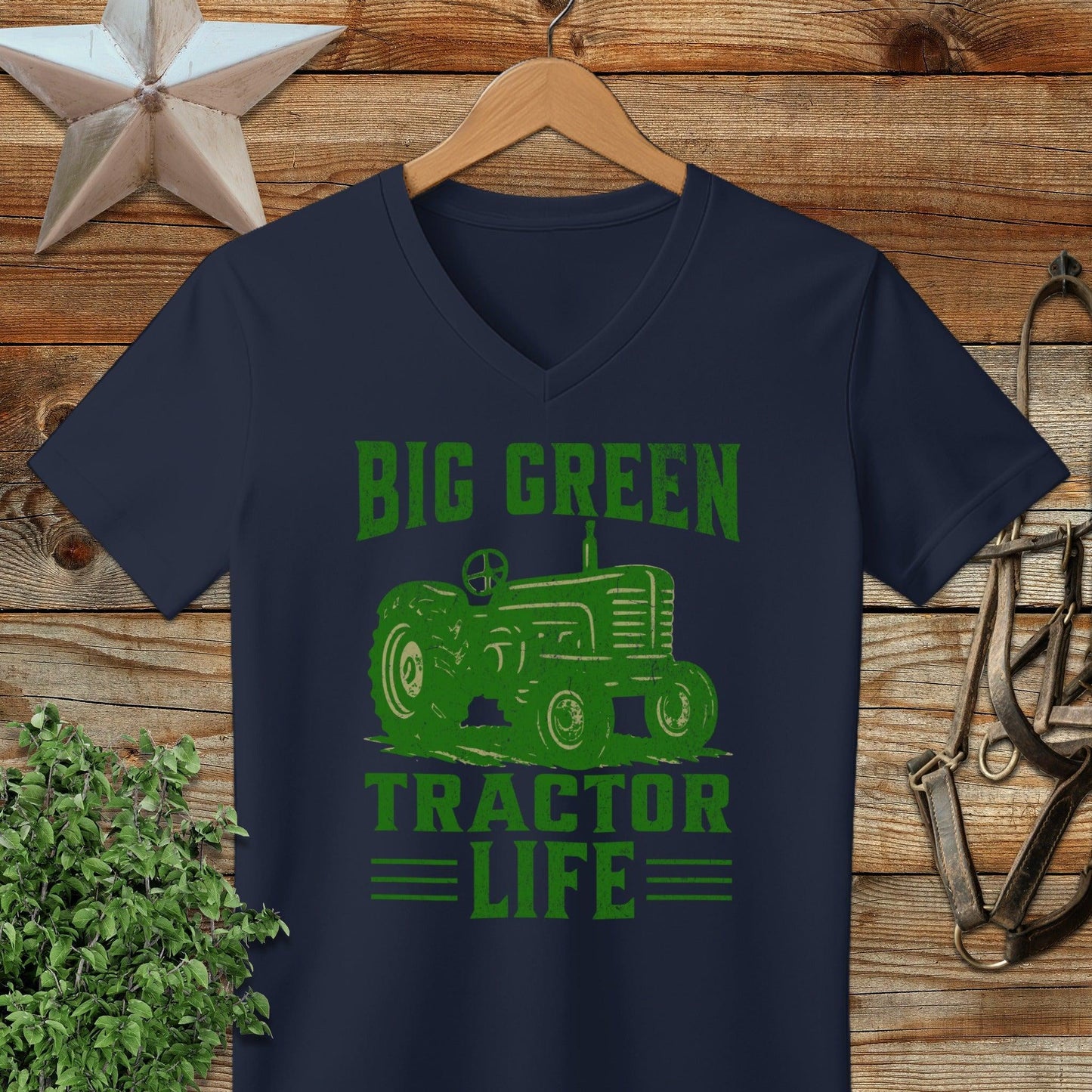 Big Green Tractor V-neck