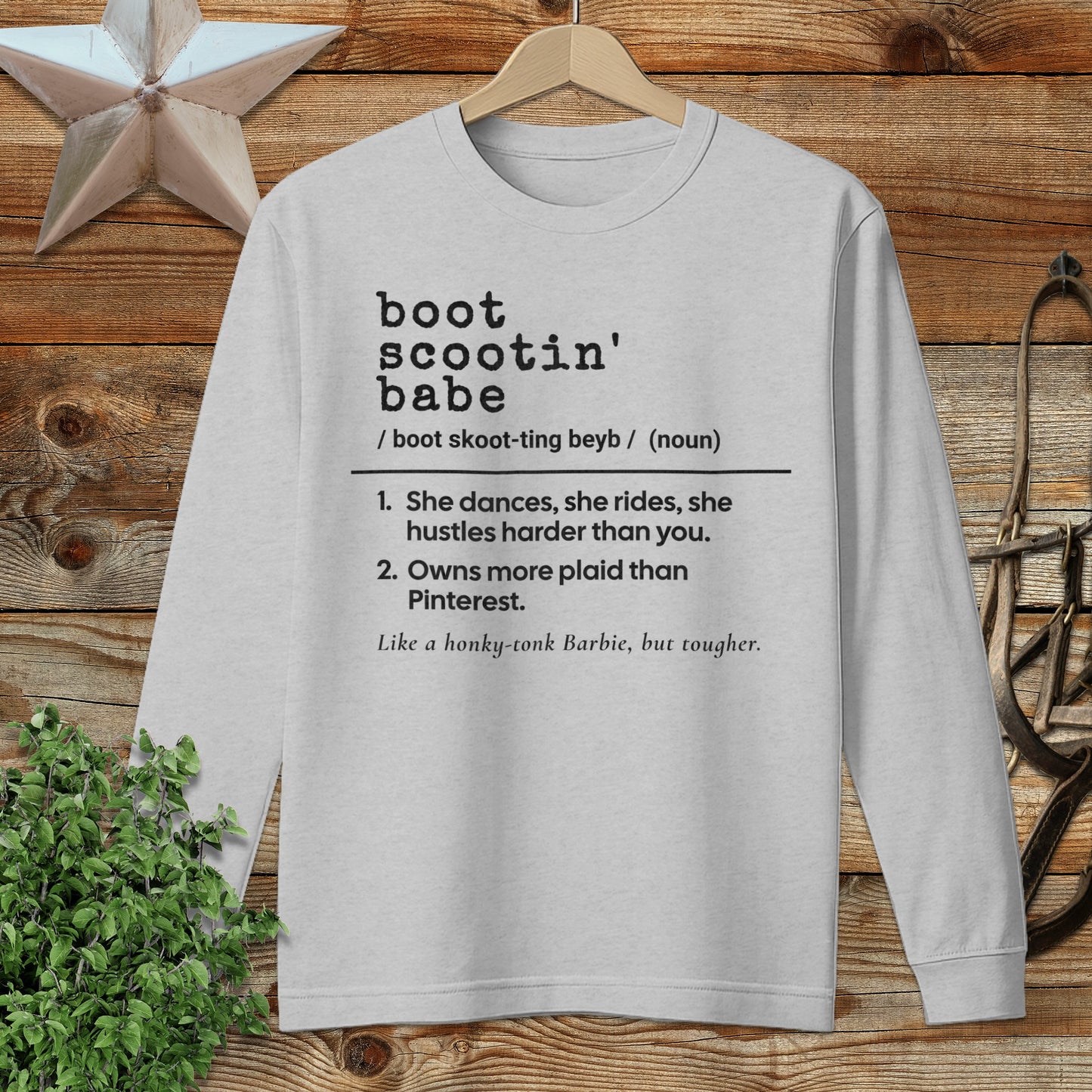 Boot Scootin Babe Definition Long Sleeve Tee