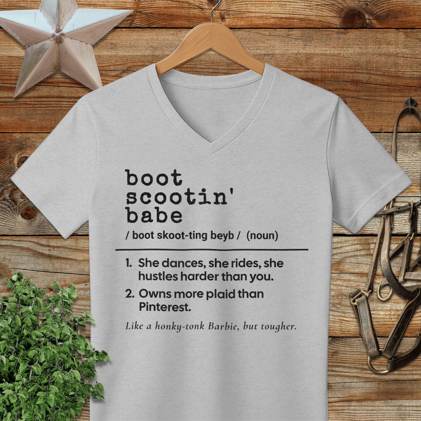 Boot Scootin Babe Definition V-neck