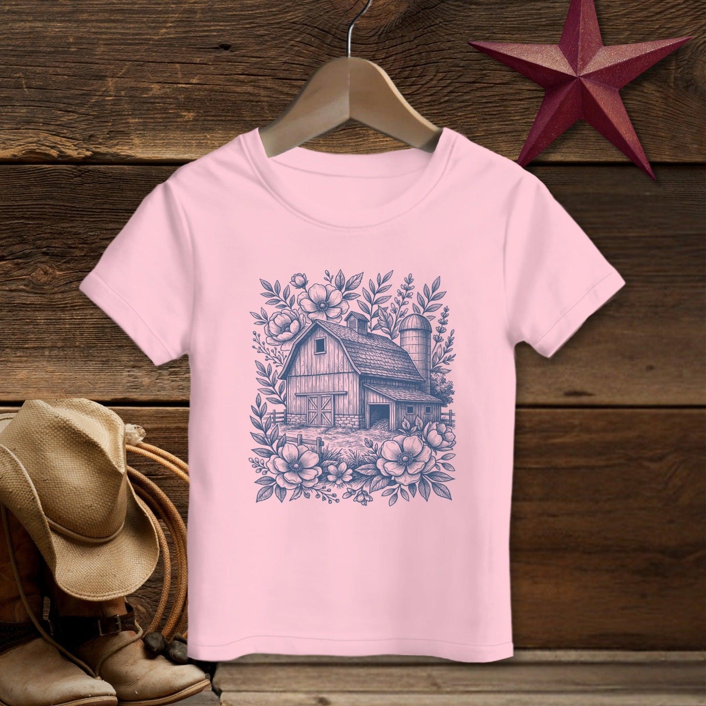 Botanical Barn Illustration T-Shirt (Toddler)