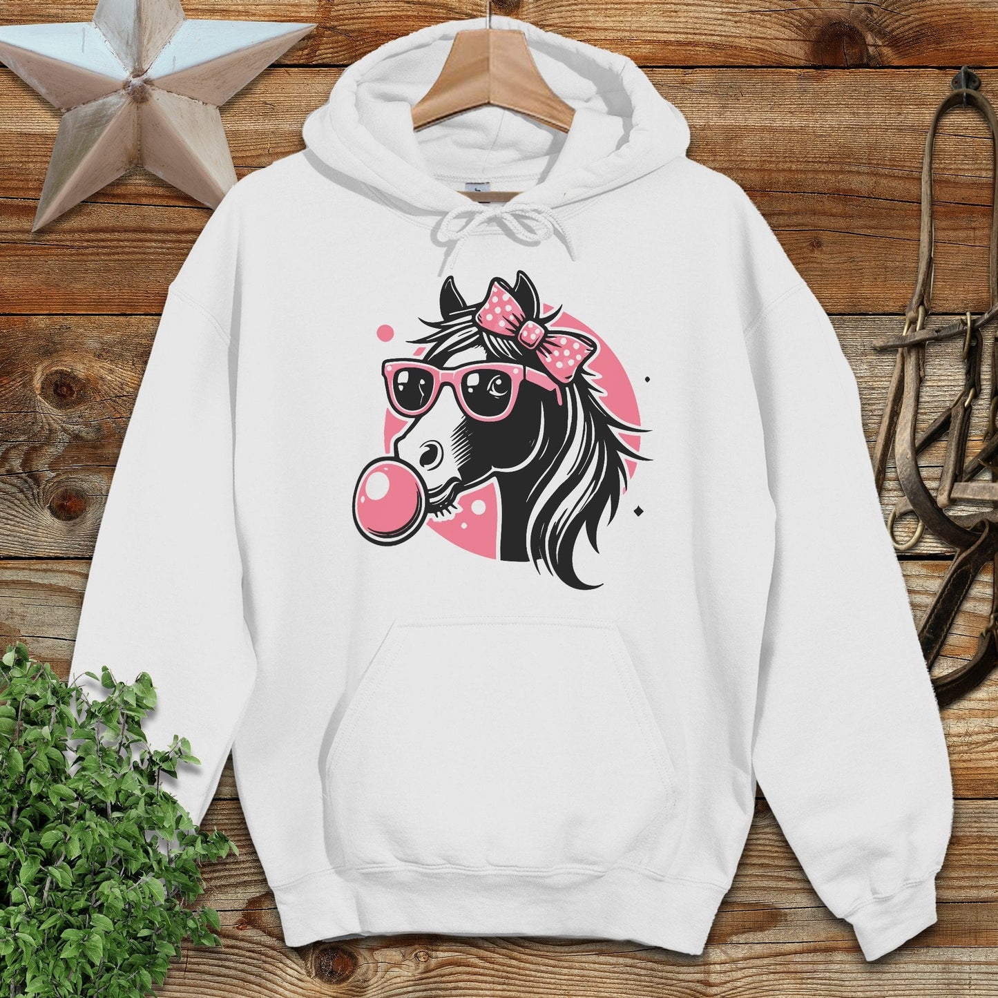 Bubble Gum Horse Hoodie