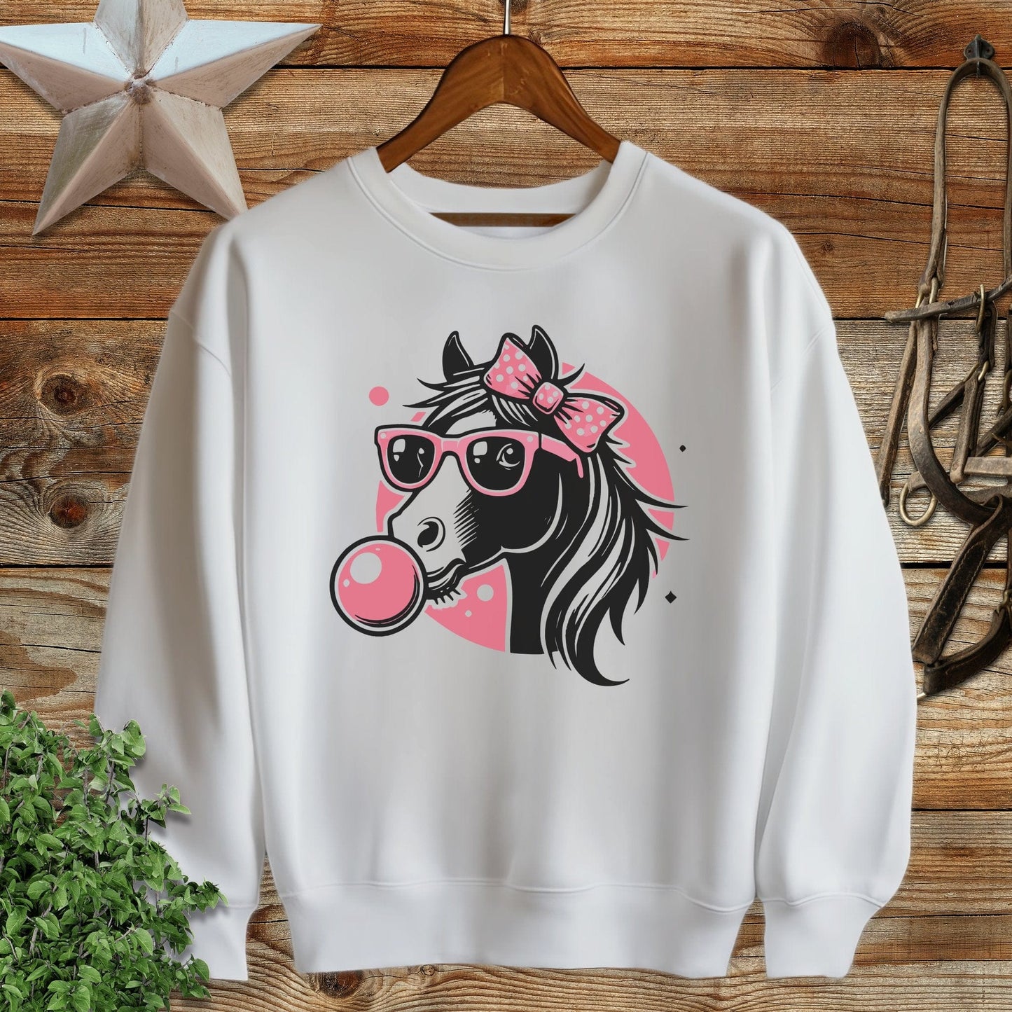 Bubble Gum Horse Sweatshirt