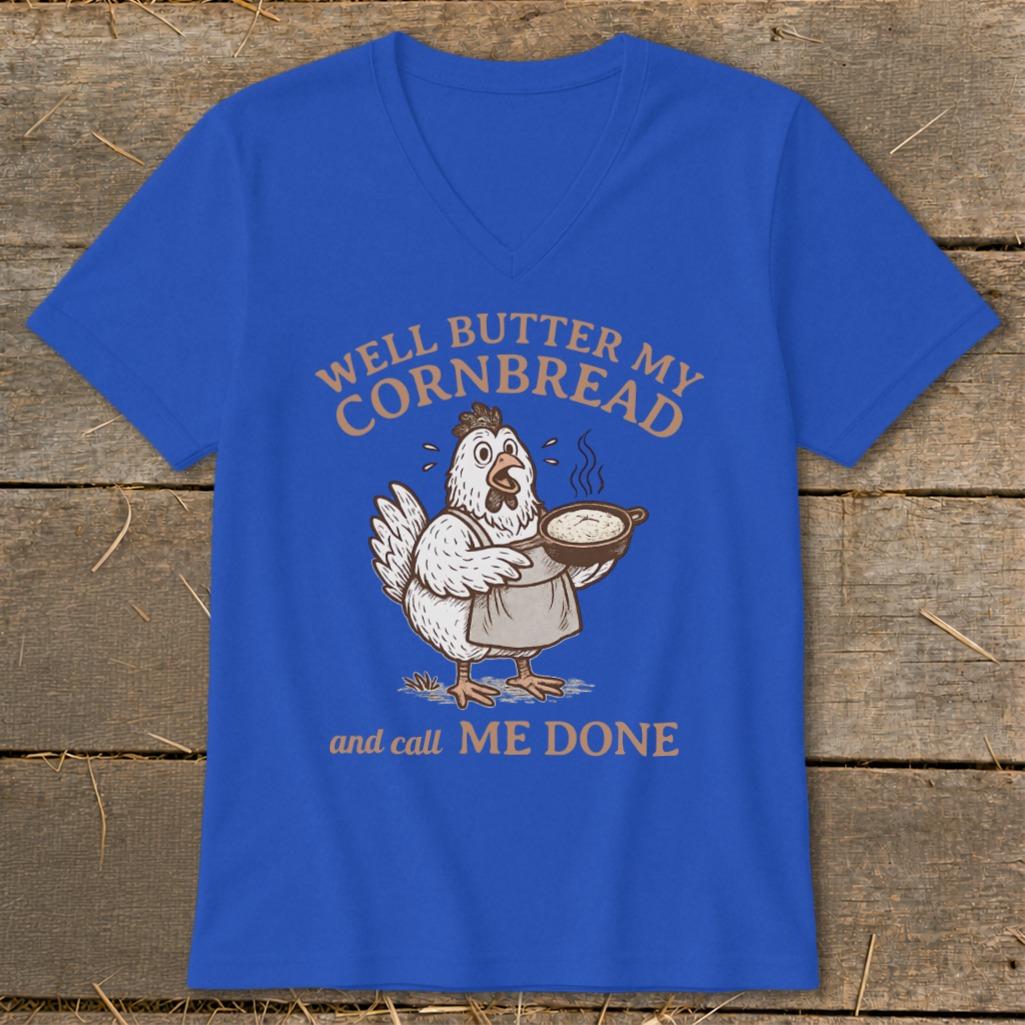 Butter My Cornbread V-neck