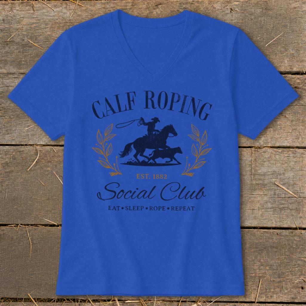 Calf Roping Social Club V-neck