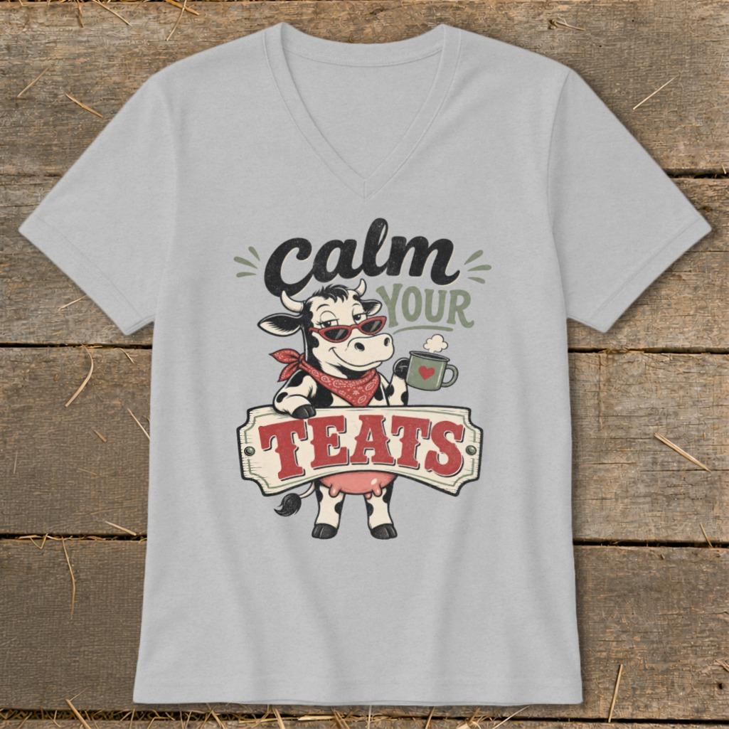 Calm Your Teats V-neck