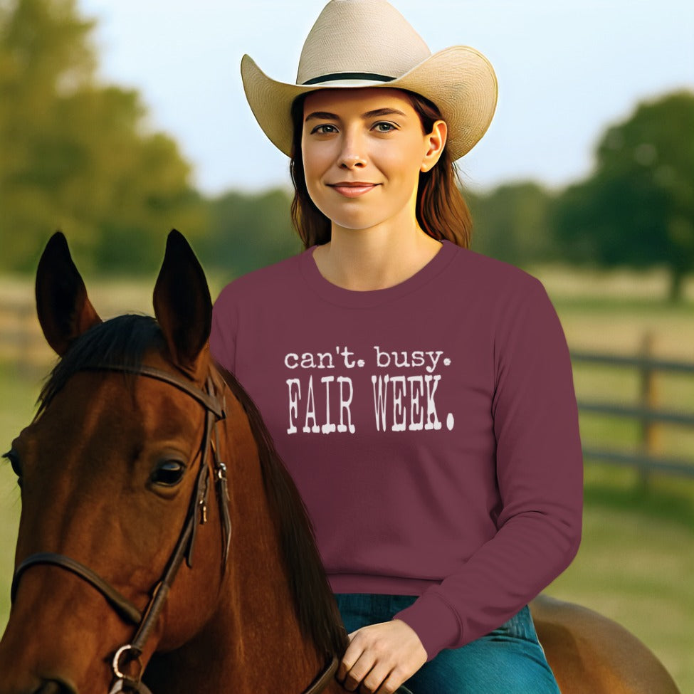 Can't Busy Fair Week Long Sleeve Tee