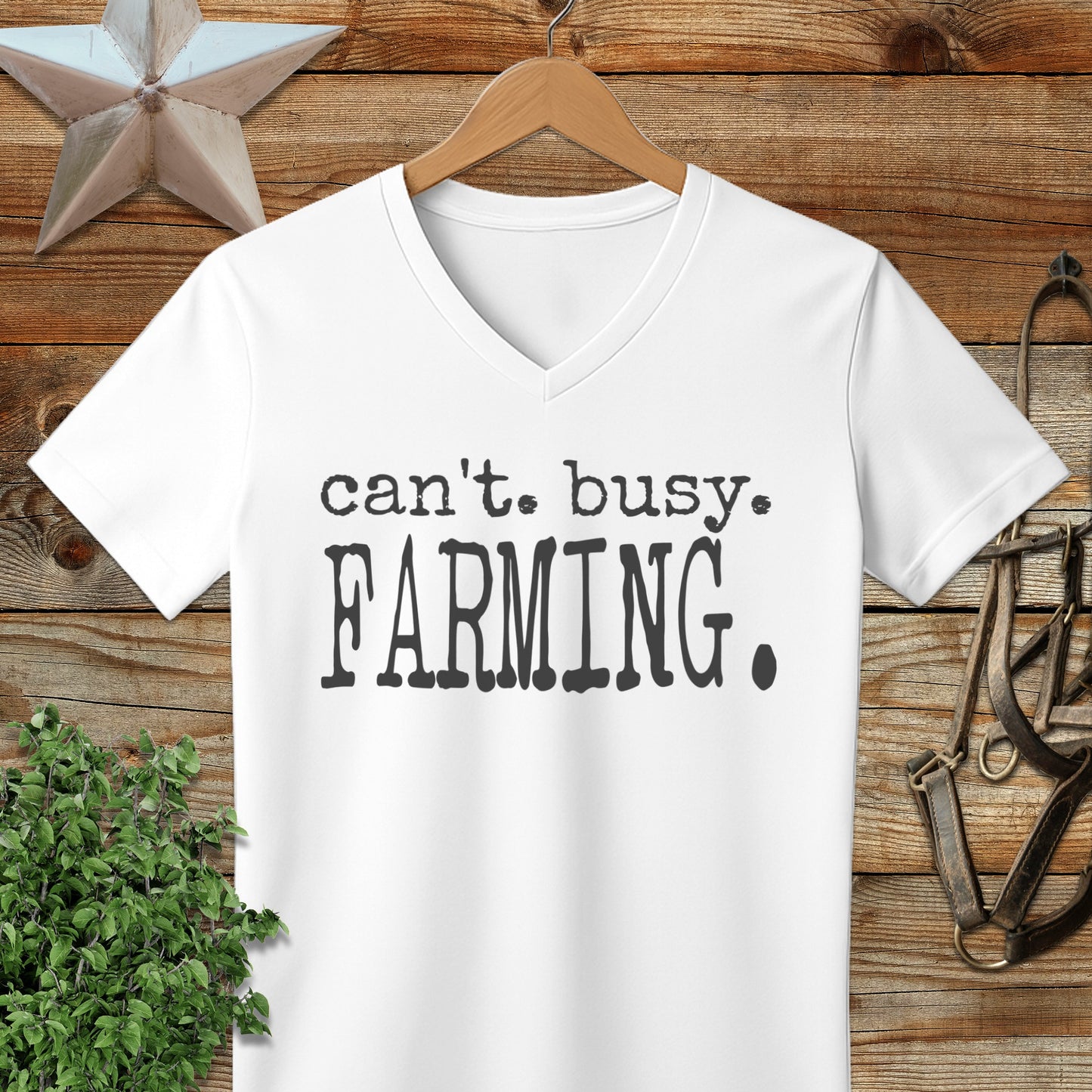 Can't Busy Farming V-neck