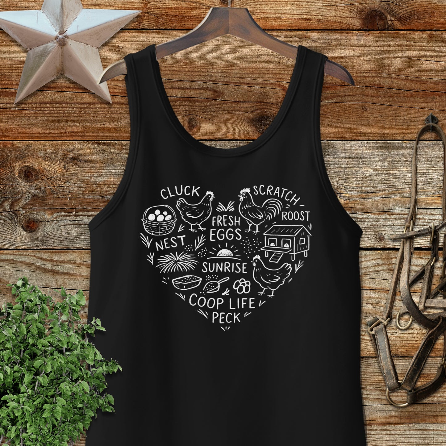 Chicken Farm Heart Tank Top