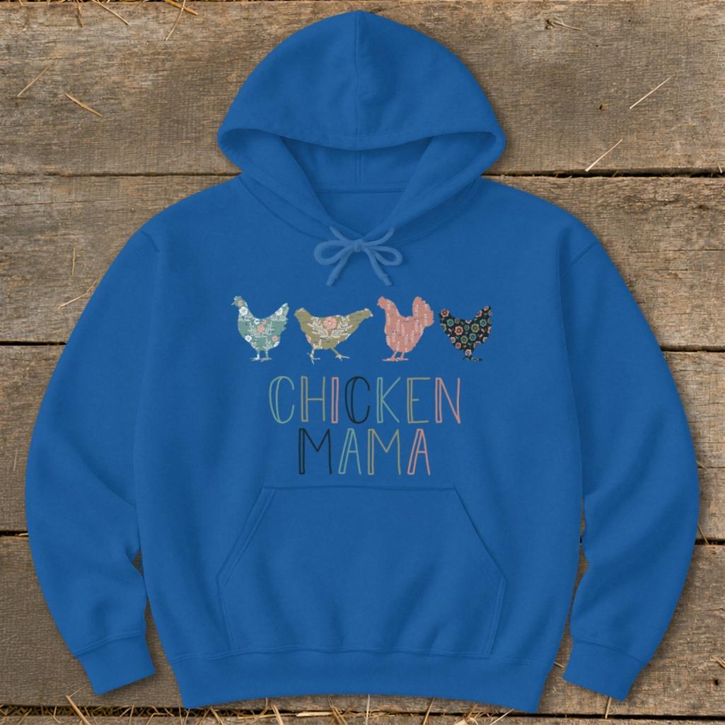 Chicken Mama Pattern Hoodie