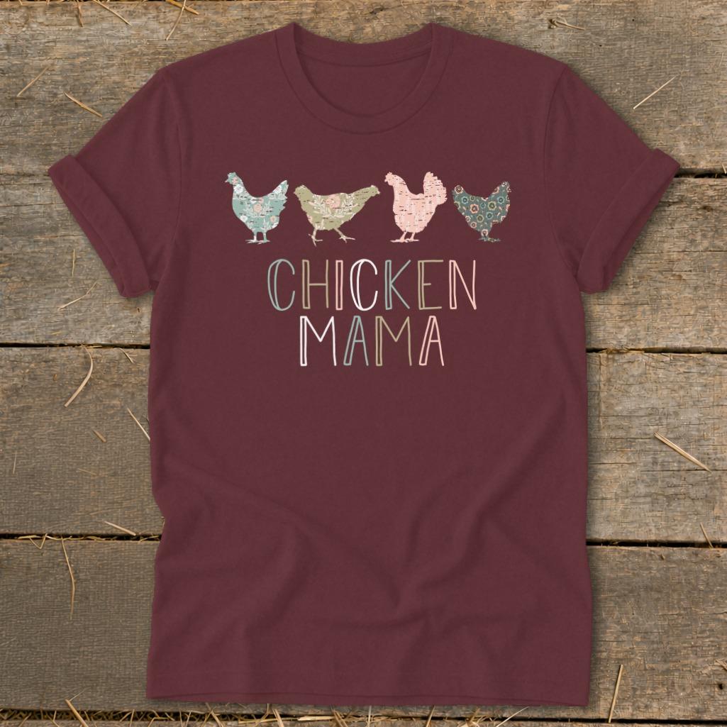 Chicken Mama Pattern Softstyle Tee