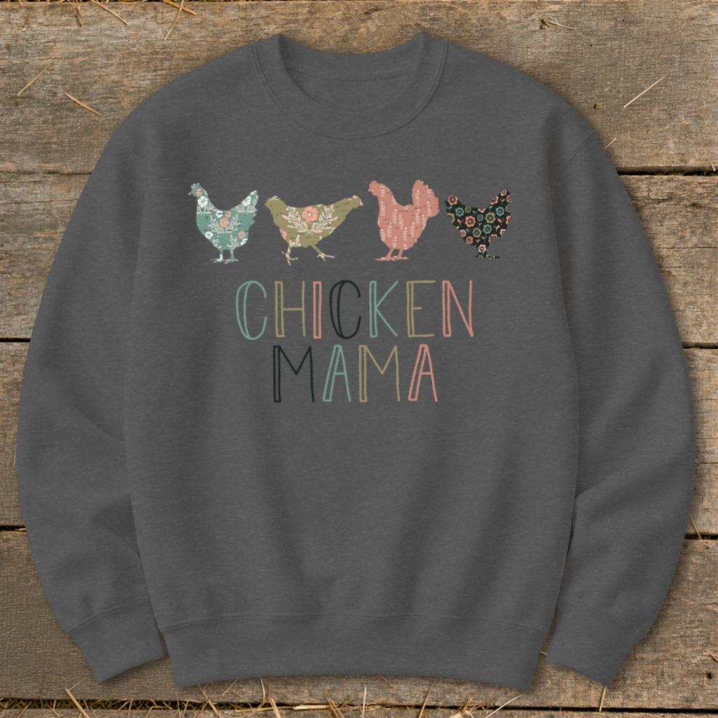 Chicken Mama Pattern Sweatshirt