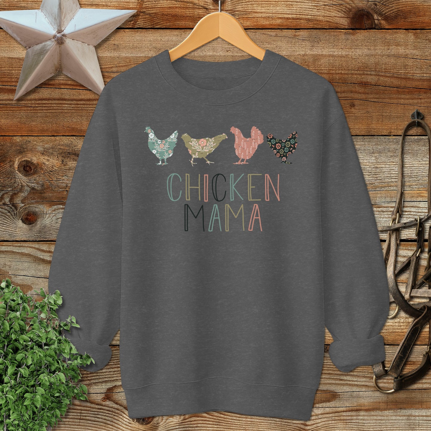 Chicken Mama Pattern Sweatshirt