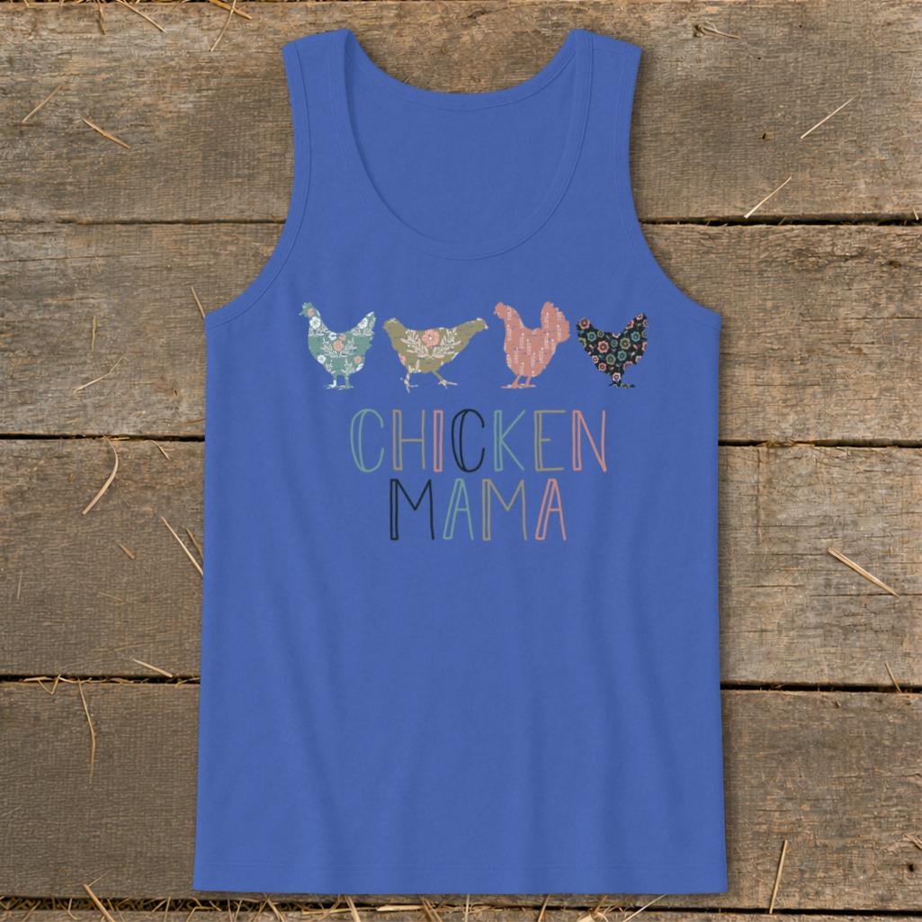Chicken Mama Pattern Tank Top