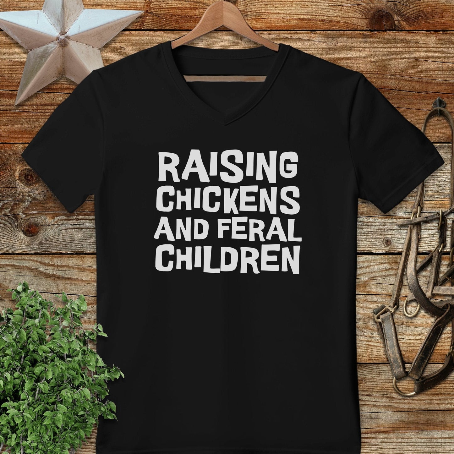 Chickens and Children V-neck