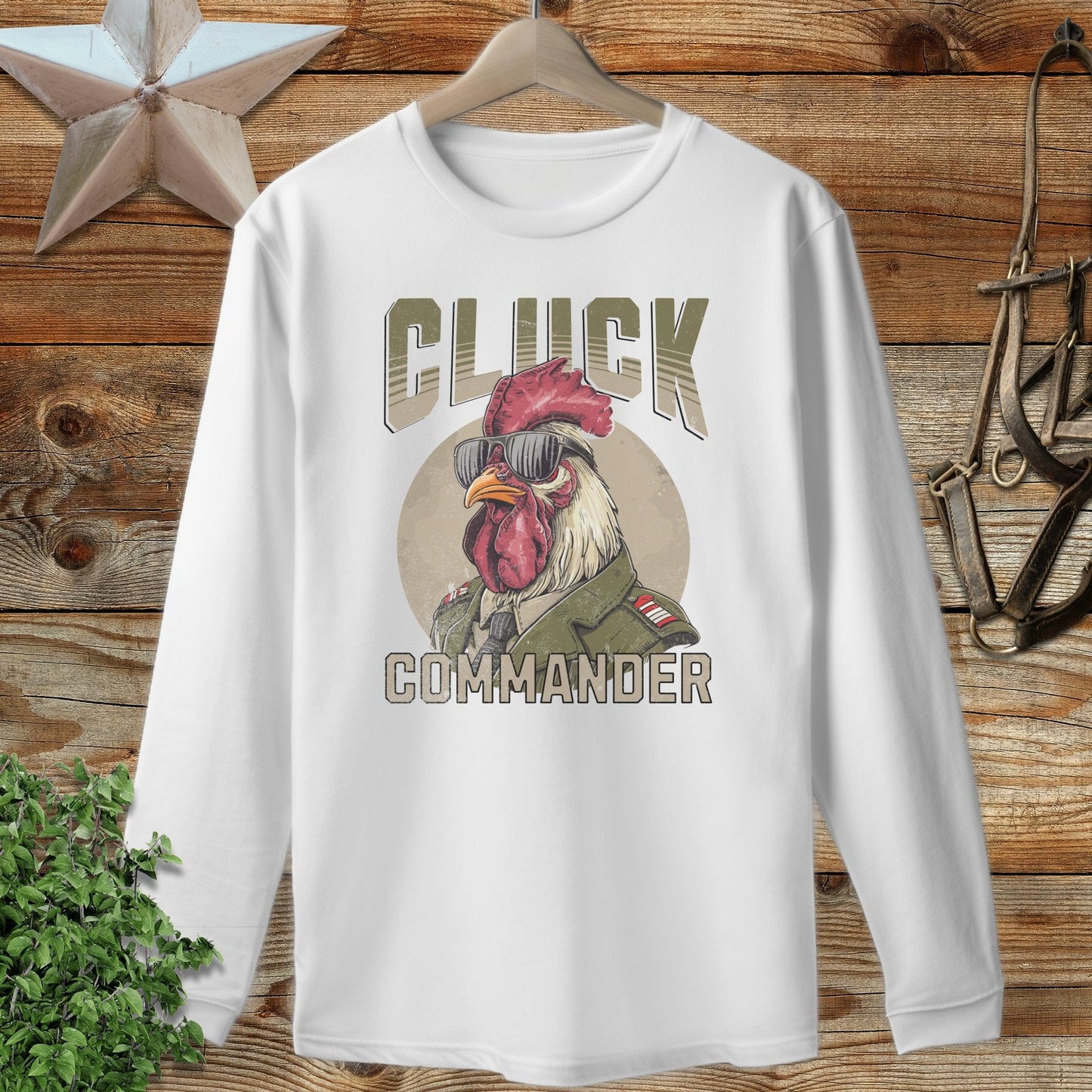 Cluck Commander Long Sleeve Tee