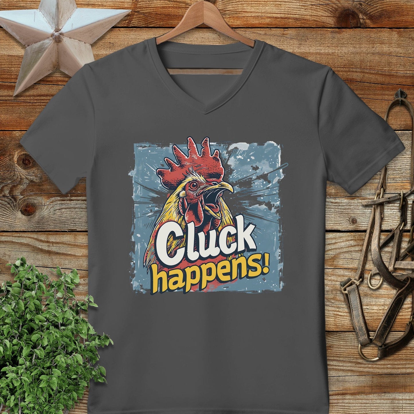 Cluck Happens V-neck
