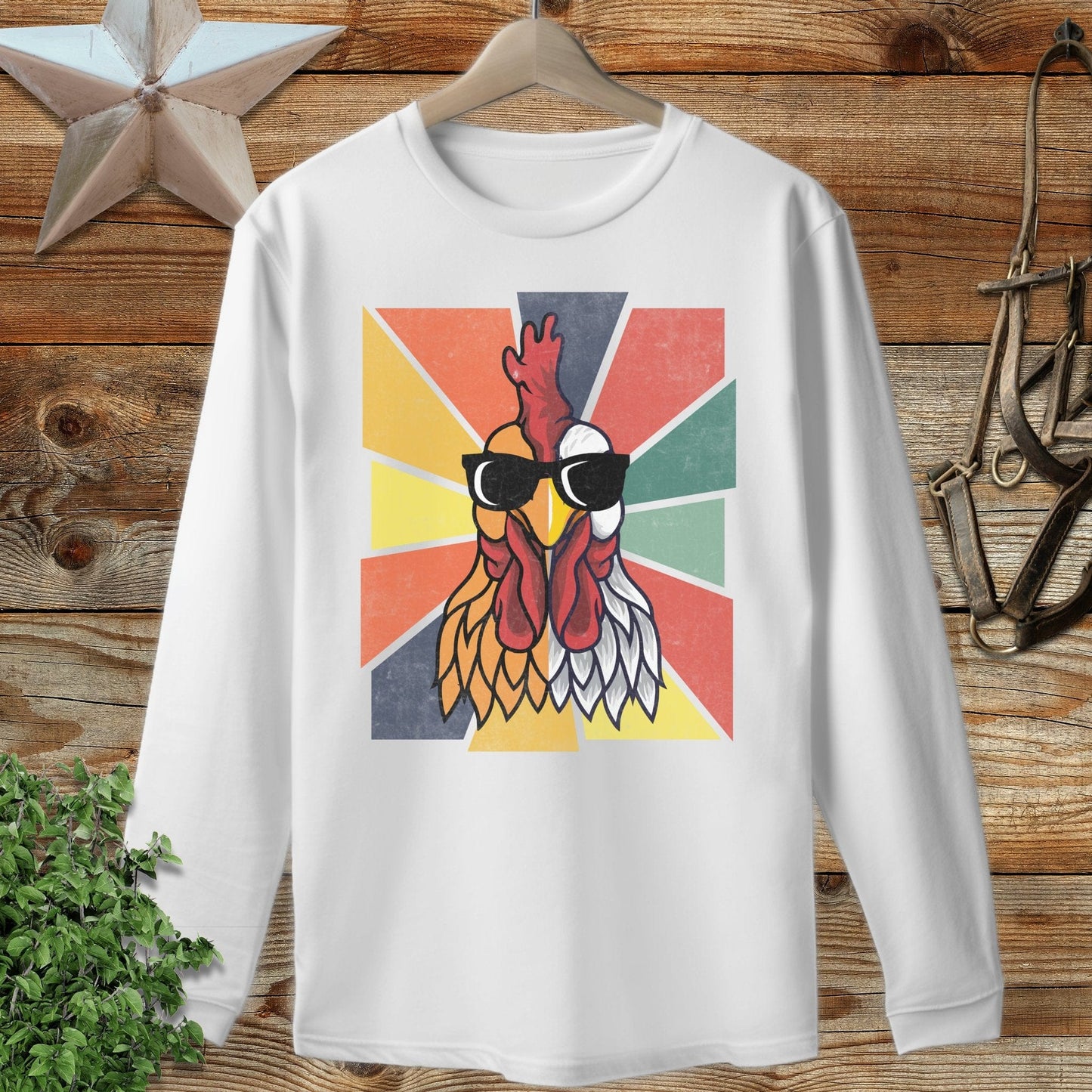 Cool Rooster Long Sleeve Tee