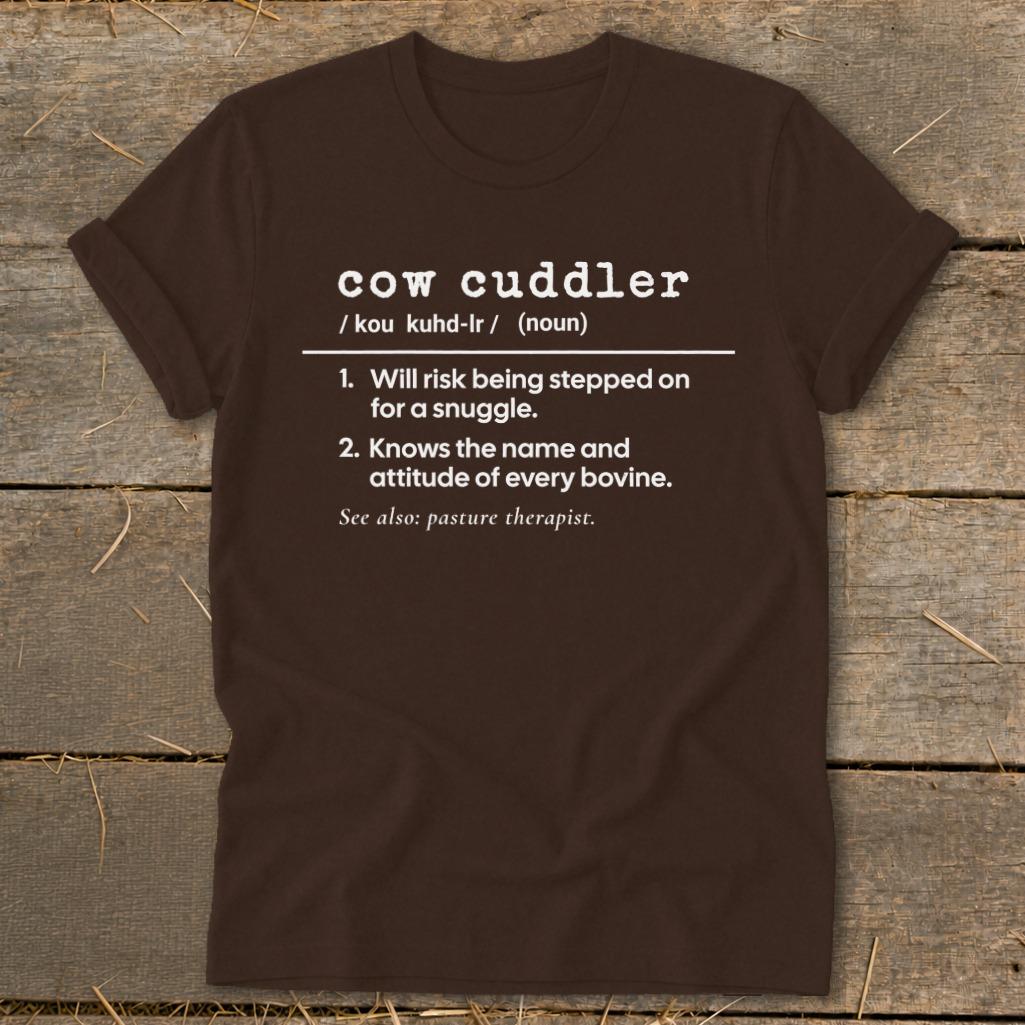 Cow Cuddler Definition Softstyle Tee