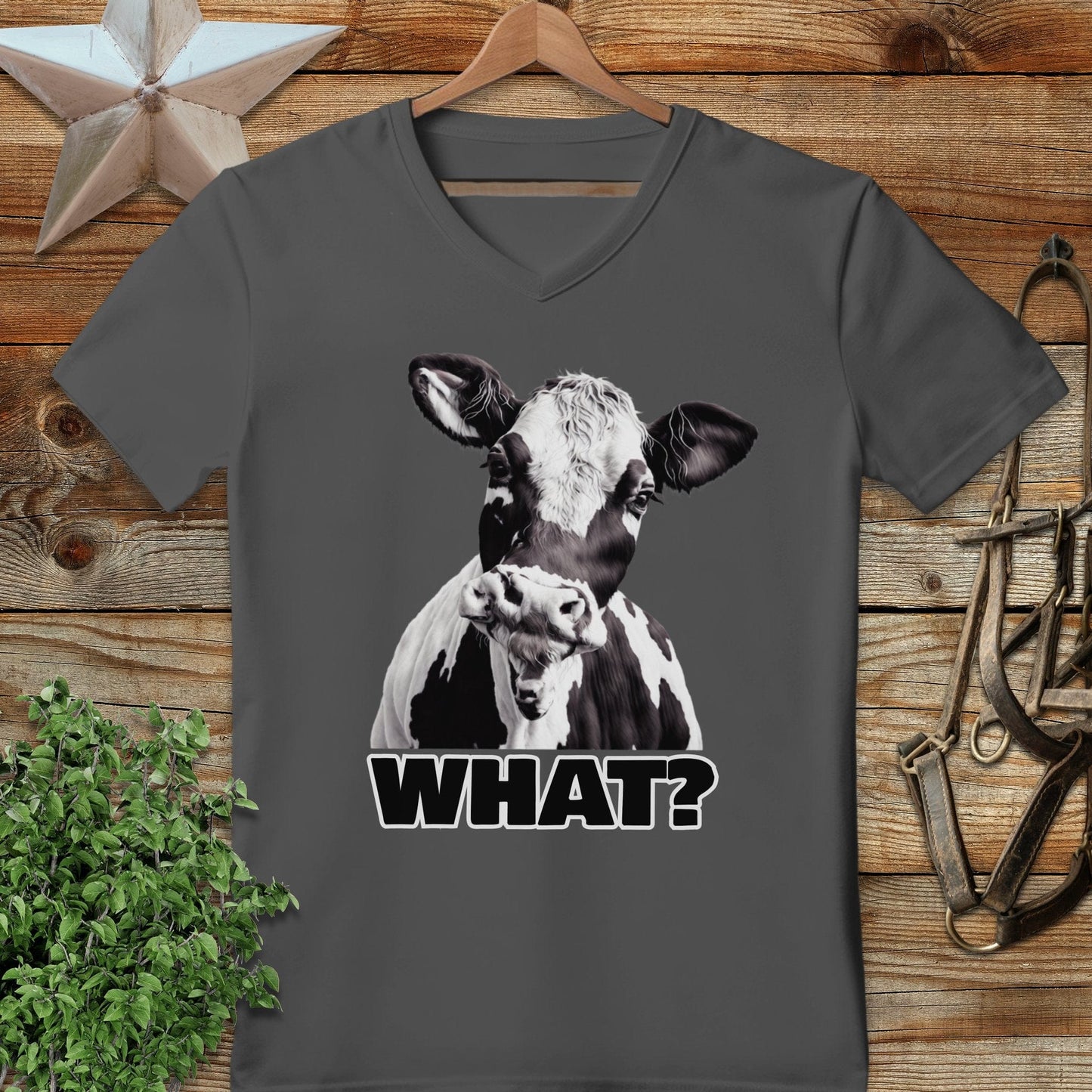 Cow What? V-neck