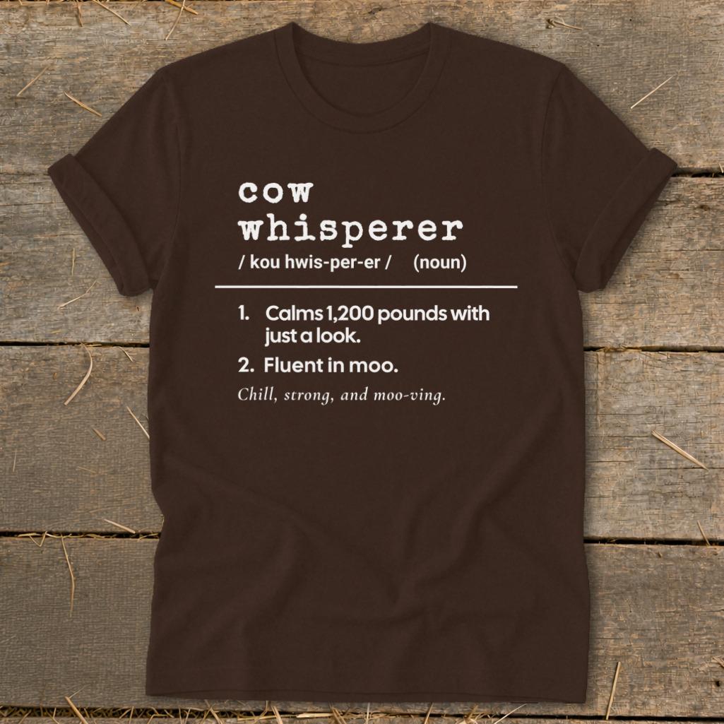 Cow Whisperer Definition Softstyle Tee