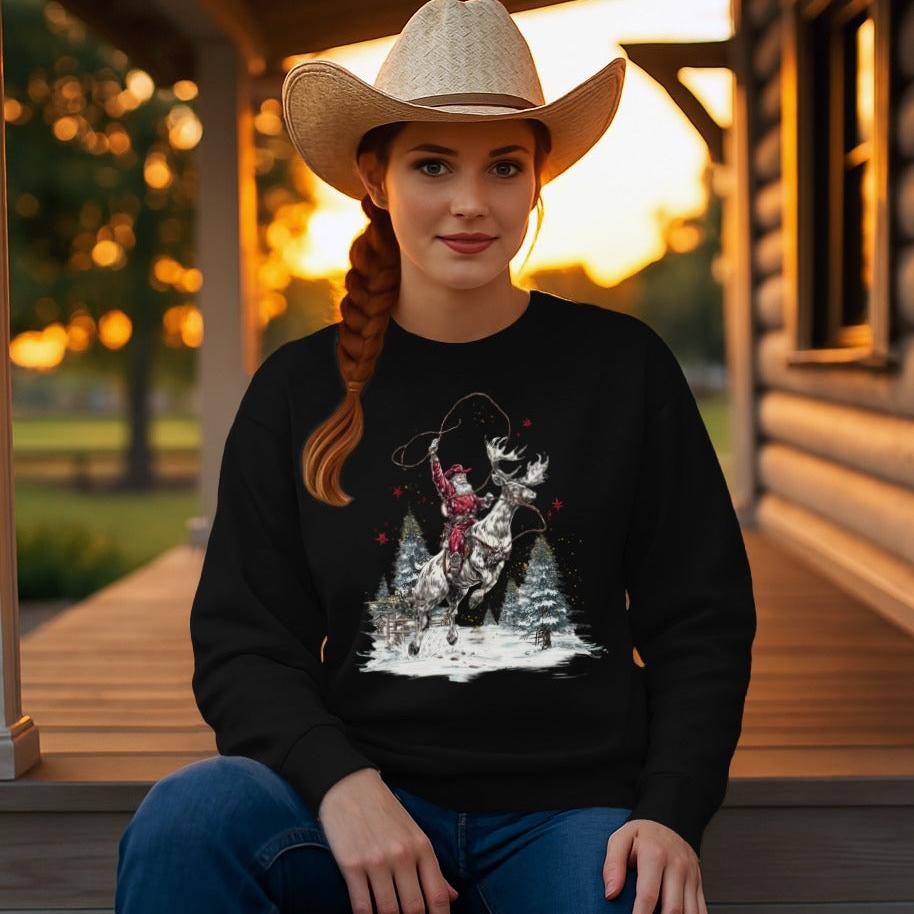 Cowboy Santa Sweatshirt
