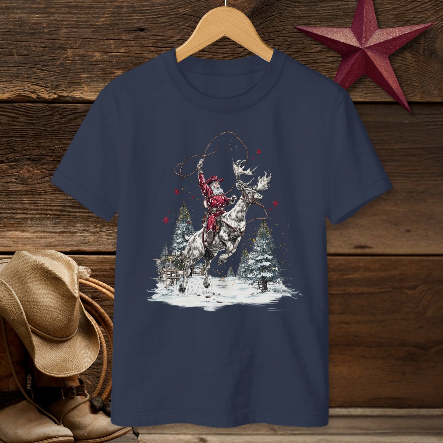 Cowboy Santa T-Shirt (Youth)