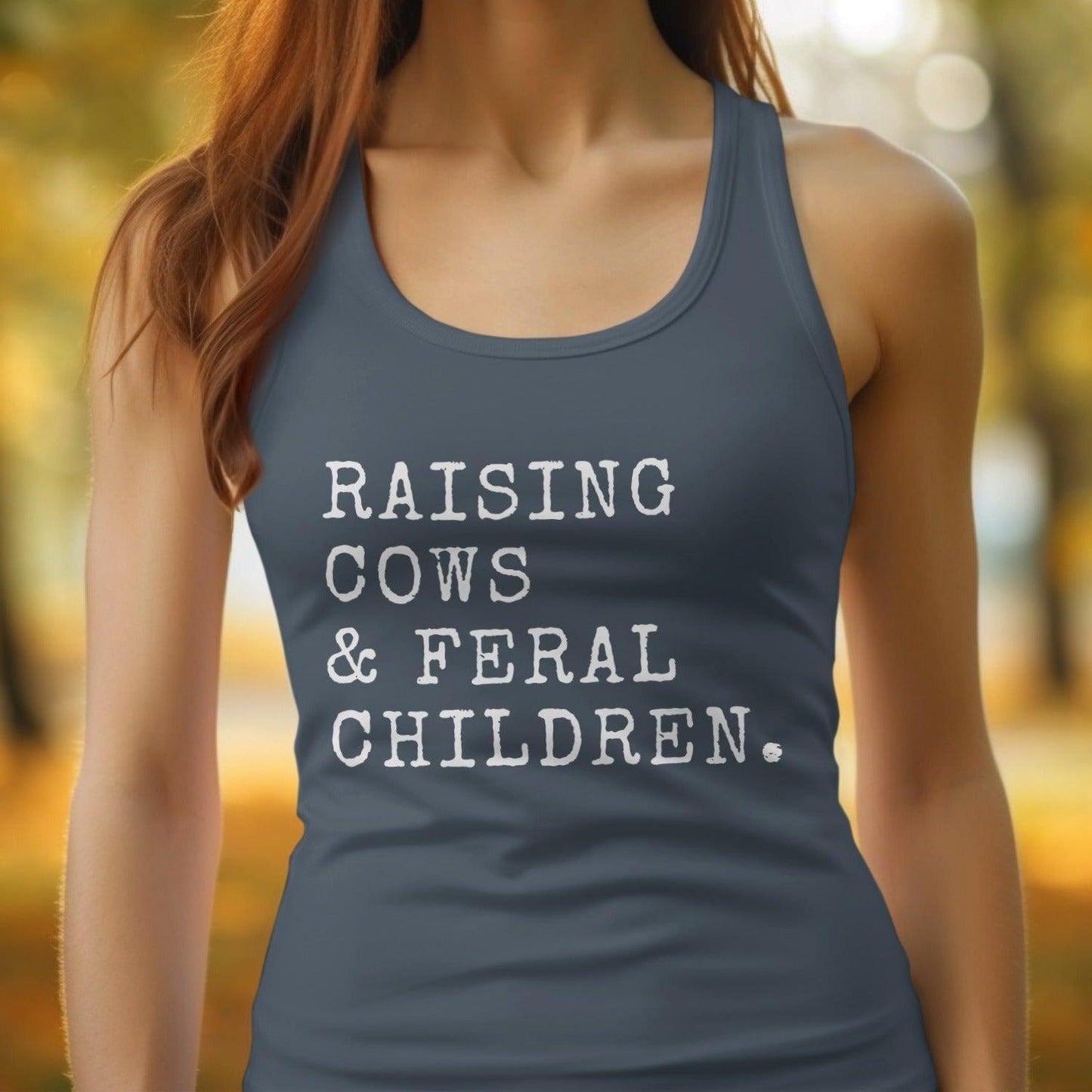 Cows & Feral Children Racerback Tank