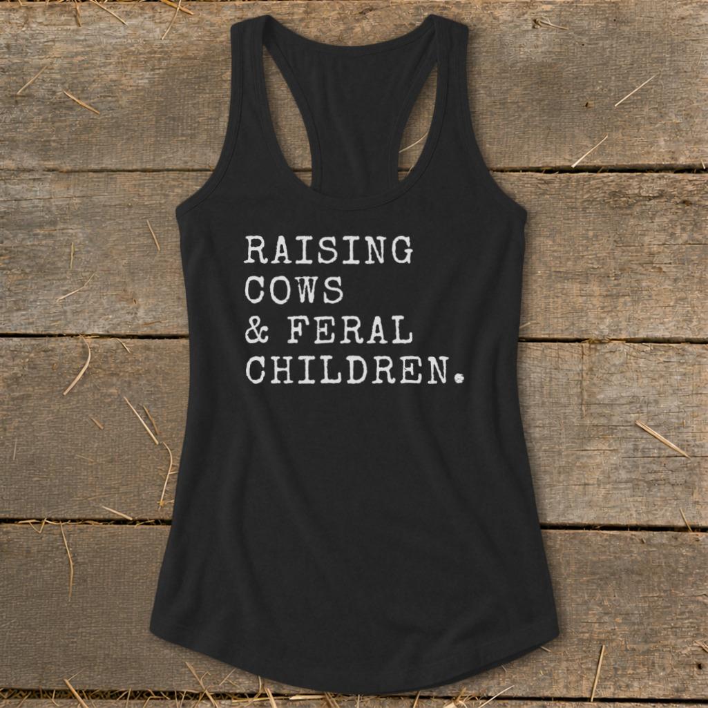 Cows & Feral Children Racerback Tank