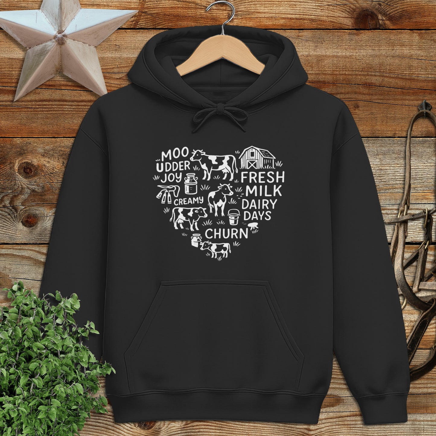 Dairy Farm Heart Hoodie