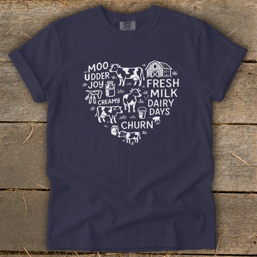 Dairy Farm Heart Signature Tee