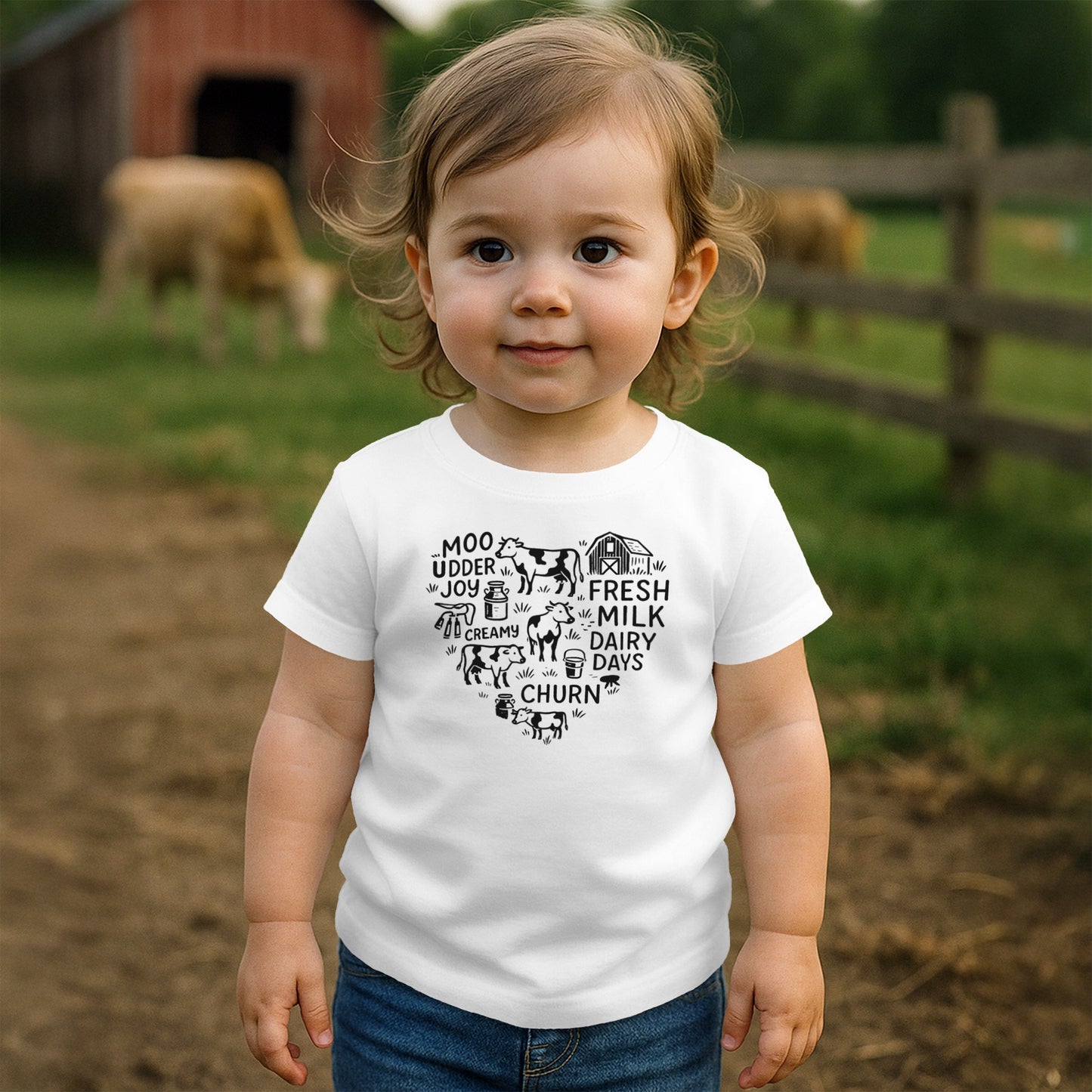 Dairy Farm Heart T-shirt (Toddler)