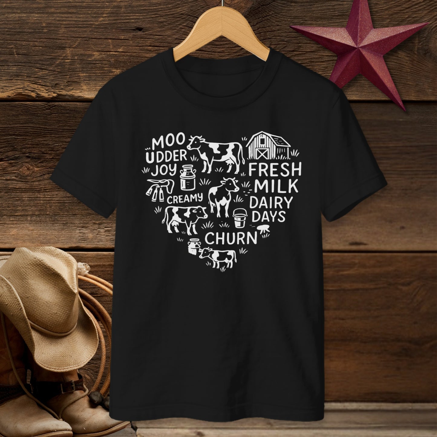 Dairy Farm Heart T-Shirt (Youth)
