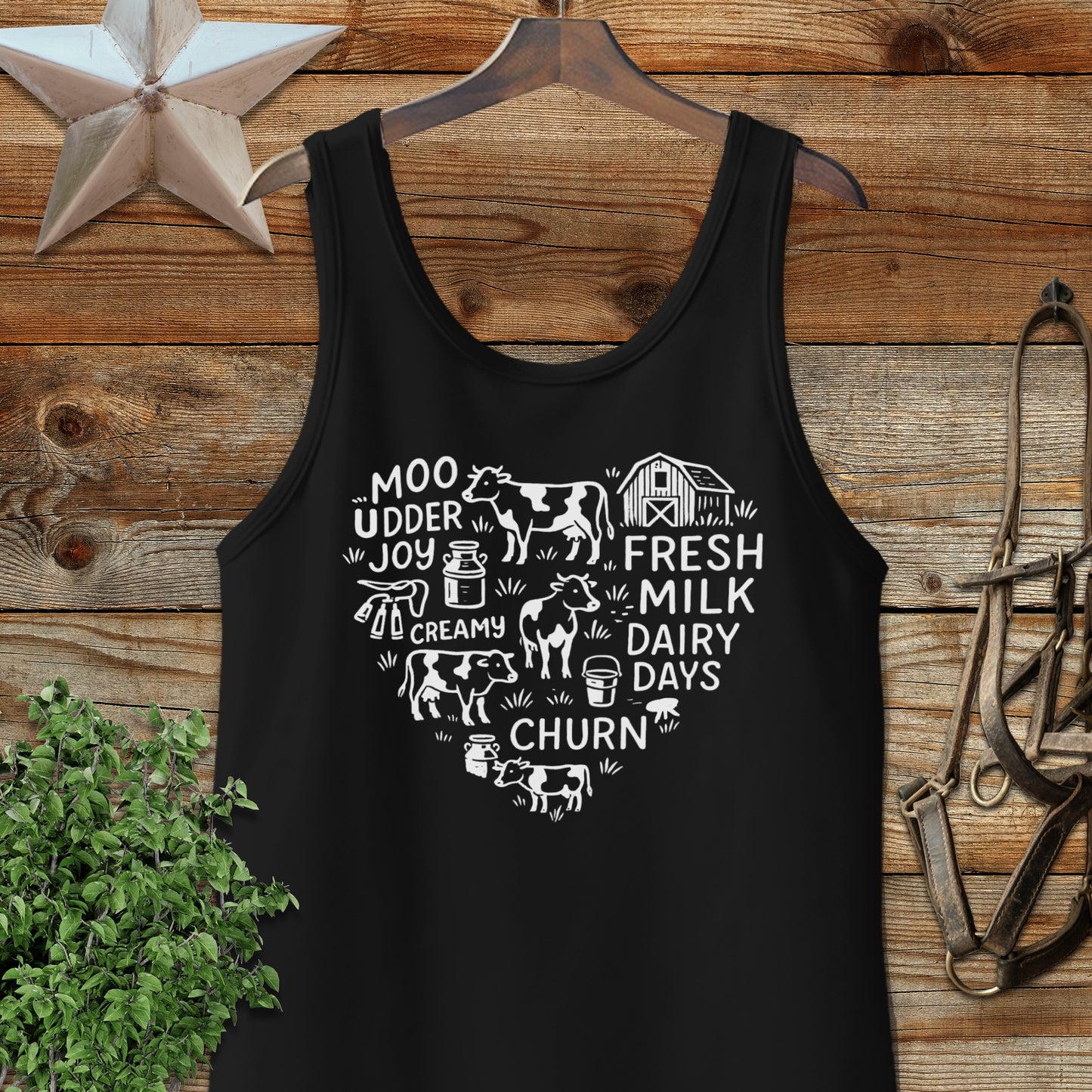 Dairy Farm Heart Tank Top
