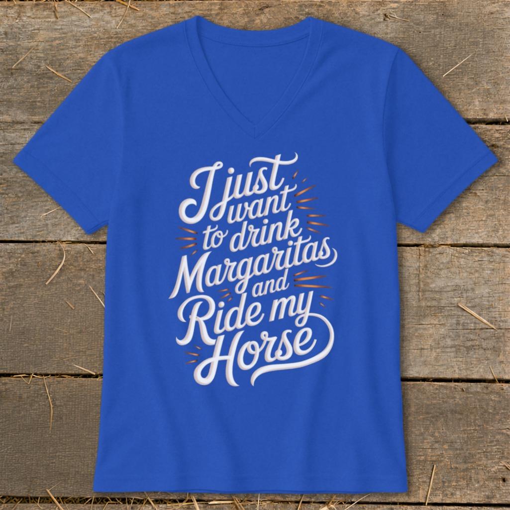 Drink Margaritas and Ride V-neck